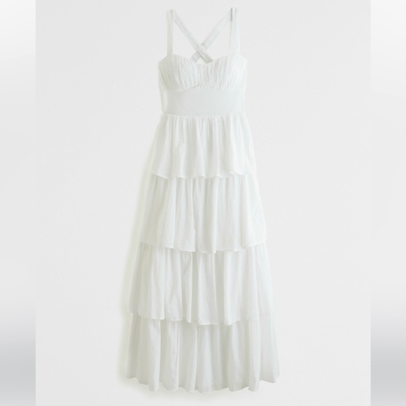 Abercrombie & Fitch Dresses & Skirts - Abercrombie & Fitch Tiered Lace-Up Maxi Dress
